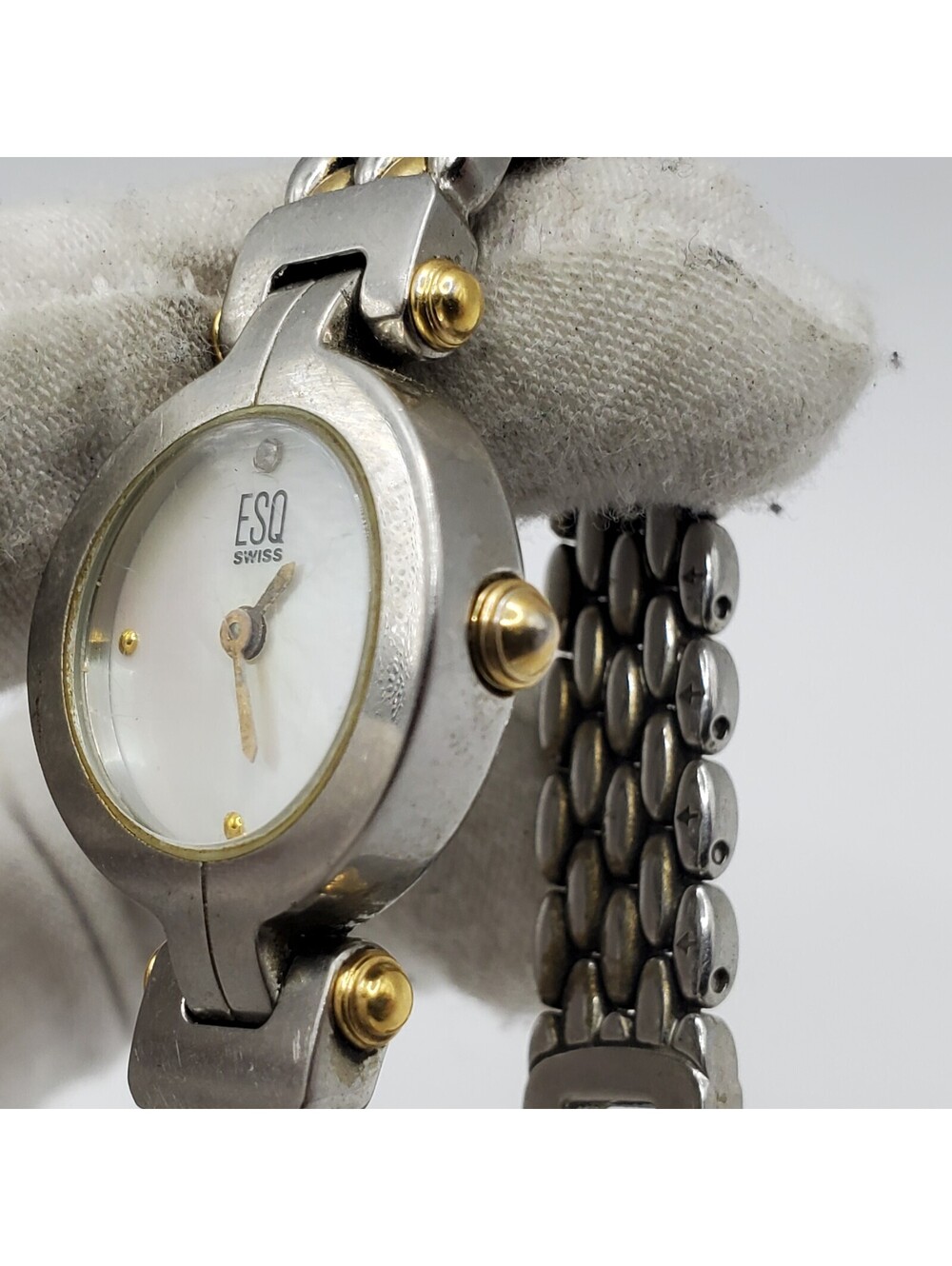 ESQ Swiss Quartz Watch Women MOP Dial For Parts Or Repair - Picture 11 of 16